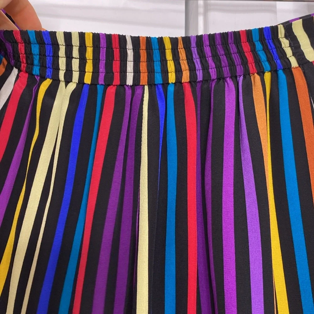 Etro Rainbow Stripe Silk Pants - Picture 9 of 11